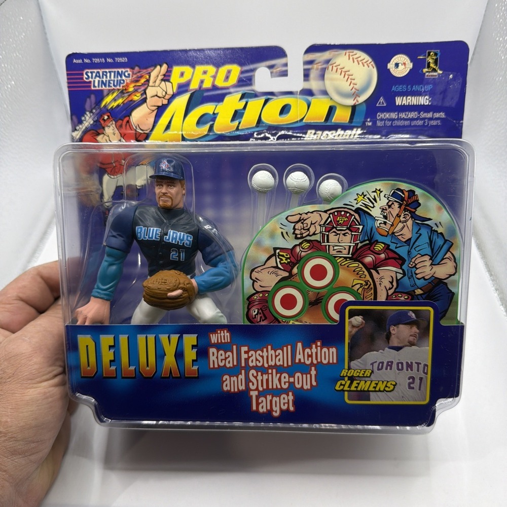 Starting Lineup Pro Action Deluxe: Roger Clemens Toronto Blue Jays, Hasbro 1998.